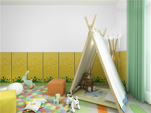 儿童房装修用立体护墙板软包更安全